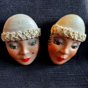 Vintage flapper pins